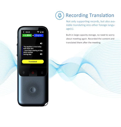 T11 Portable Audio Translator 138 Language Smart Translator Offline in Real Time Smart Voice AI Voice Photo Translator T10Pro