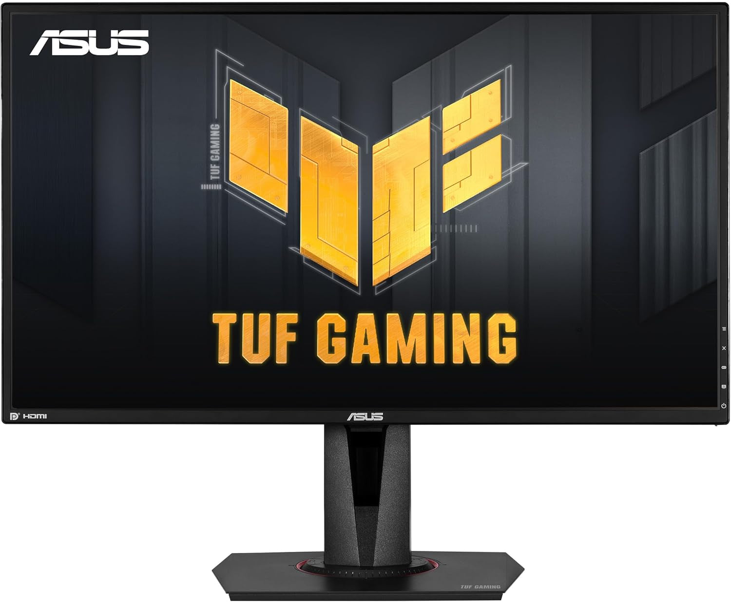 TUF Gaming 27" 2K HDR Gaming Monitor (VG27AQ) - WQHD (2560 X 1440), 165Hz (Supports 144Hz), 1Ms, Extreme Low Motion Blur, Speaker, G-SYNC Compatible, VESA Mountable, Displayport, HDMI