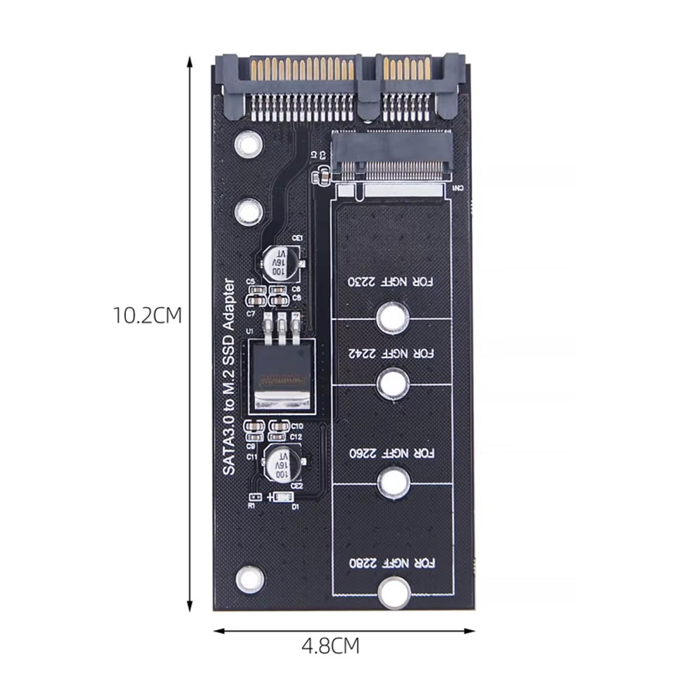 M.2 NGFF SSD to SATA 3 3.0 Adapter Card Converter B B&M Key Protocol Solid State Disk Drive 2230 2280 2242
